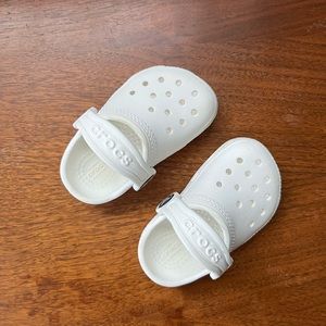 White Toddler Classic Clog Crocs